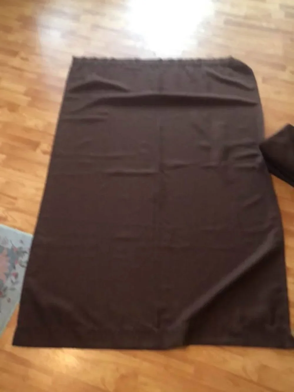 Room Essentials chocolate brown 2 windows 4 panels curtains unlined 40